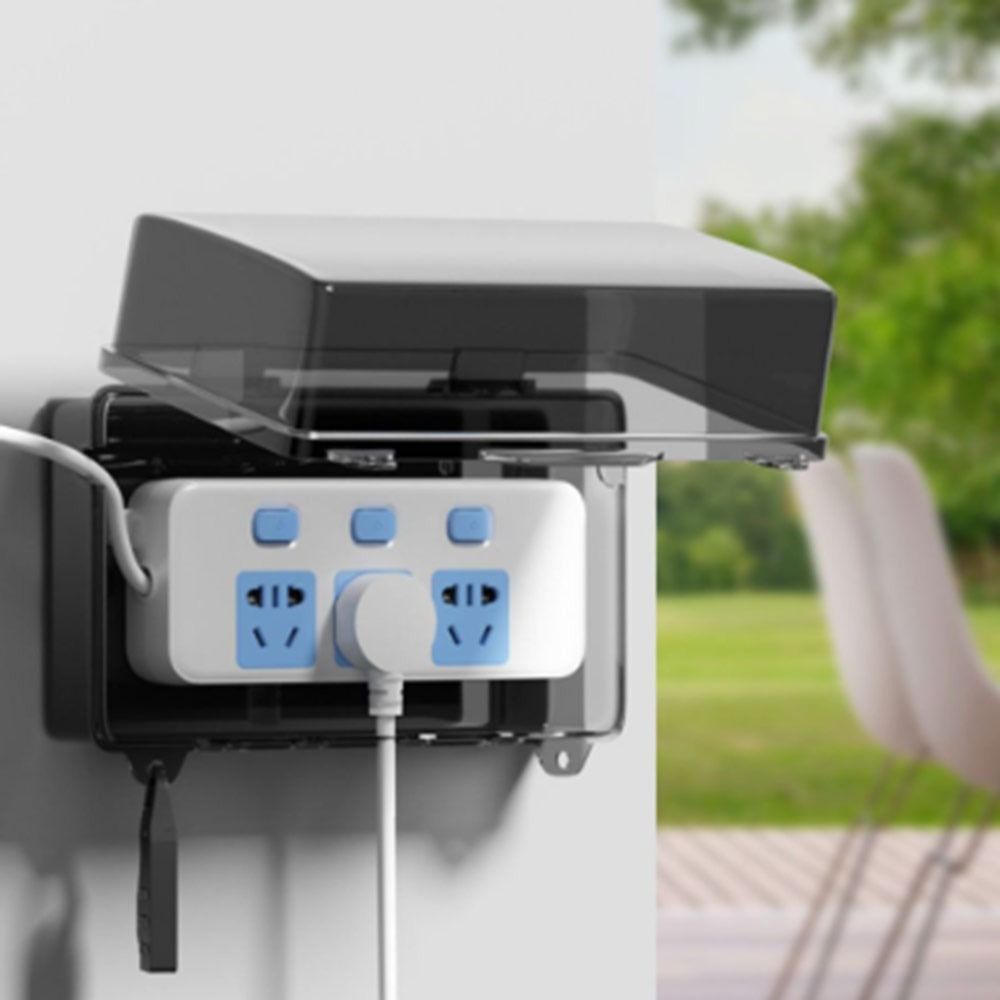 Outdoor Power Outlet Weatherproof - Caja de Plástico Resistente para Enchufes,
