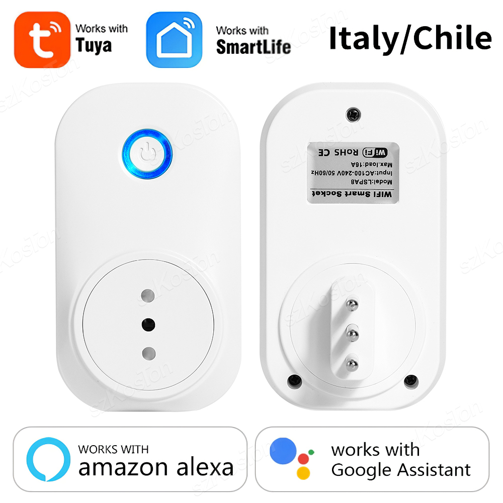 Outdoor Power Outlet Wifi - Enchufe inteligente Wifi 16A Chile Italia