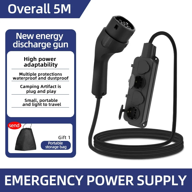Outdoor Power Outlet - Cargador EV portátil para coche eléctrico,
