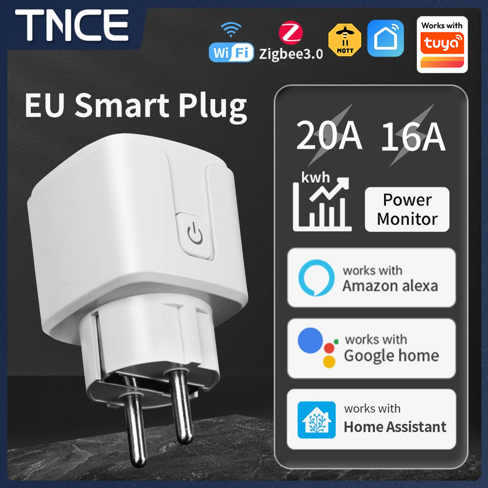 Outdoor Power Outlet Wifi - Tuya WIFI enchufe inteligente UE 16A/20A