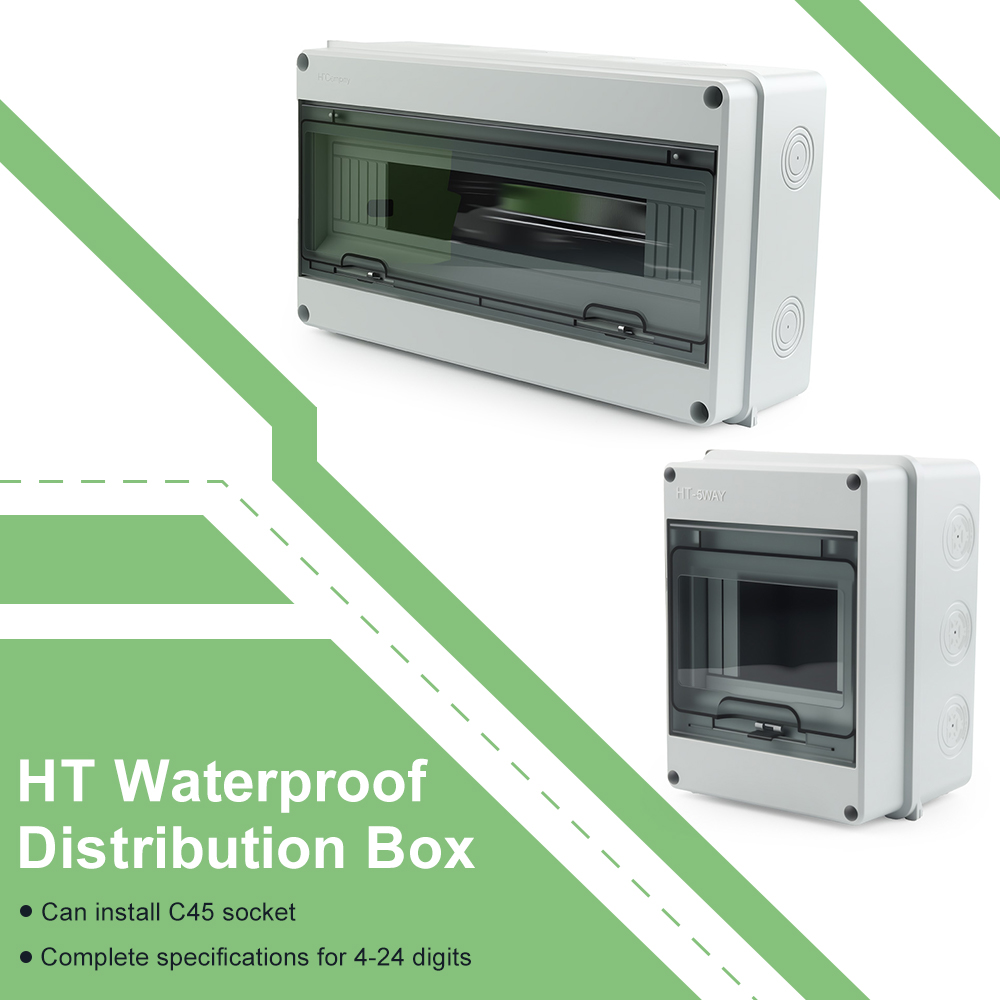 Outdoor Power Distribution Box - Caja de distribución impermeable serie HT,