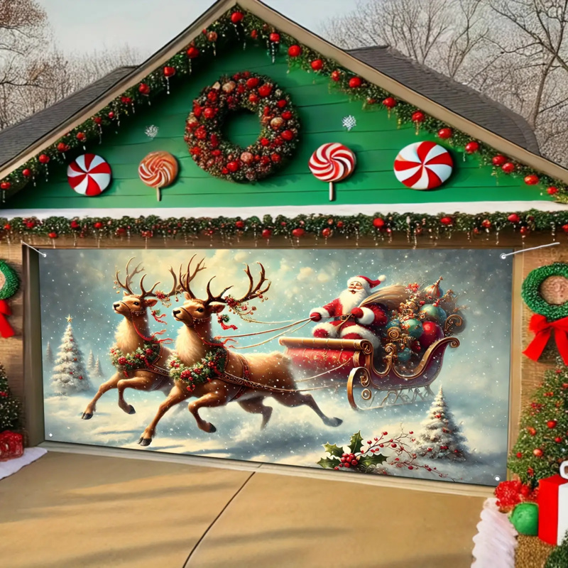 Outdoor Power Garage - 1 pancarta 2D plana, festiva para