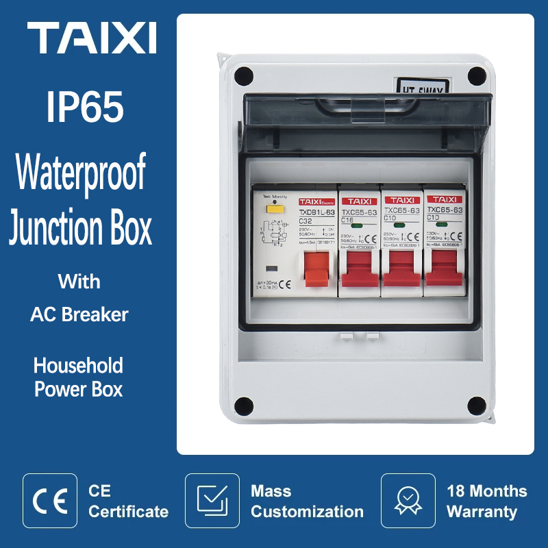 Outdoor Power Distribution Box - Caja de distribución eléctrica impermeable MCB
