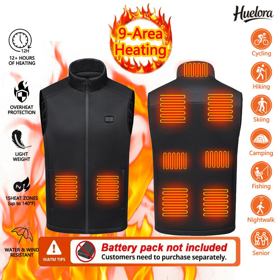 Outdoor Powersports - Chaleco calefactor de invierno, chaleco calefactable