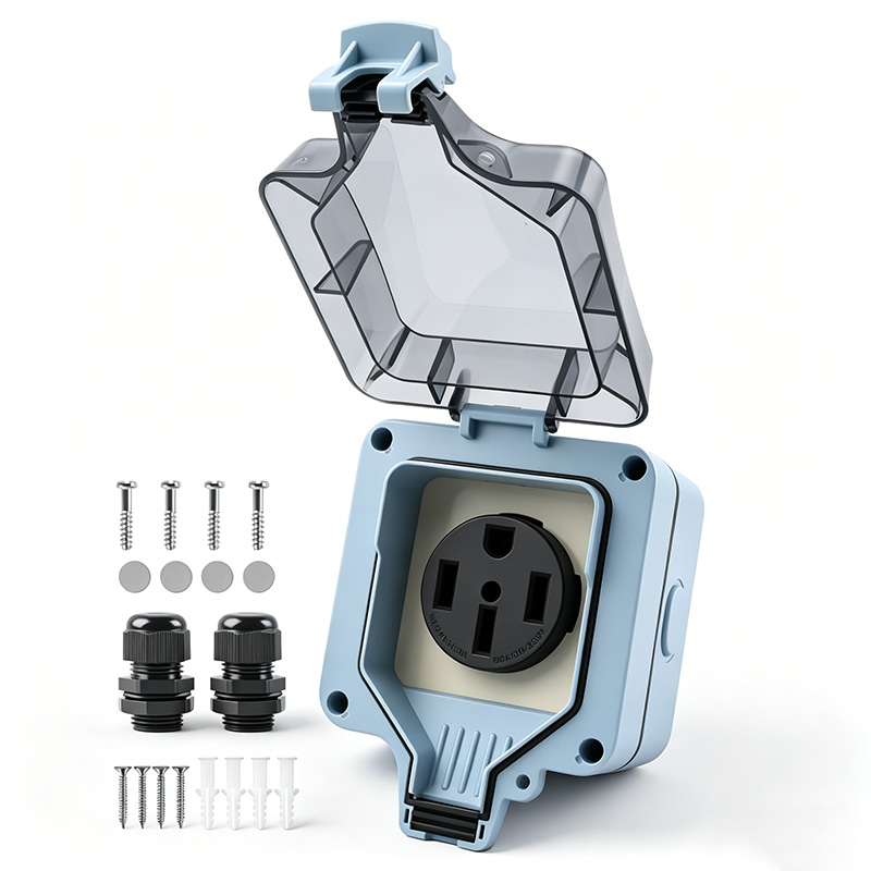 Outdoor Power Outlet Cover - Caja de Tomacorrientes para Exteriores, Impermeable