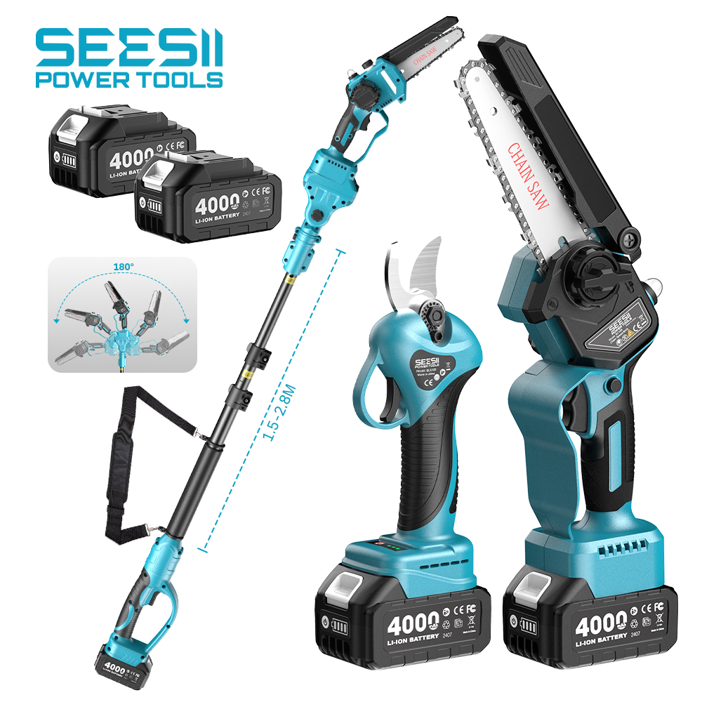 Electric Chainsaw Battery - SEESII Tijeras Eléctricas Inalámbricas 3 en