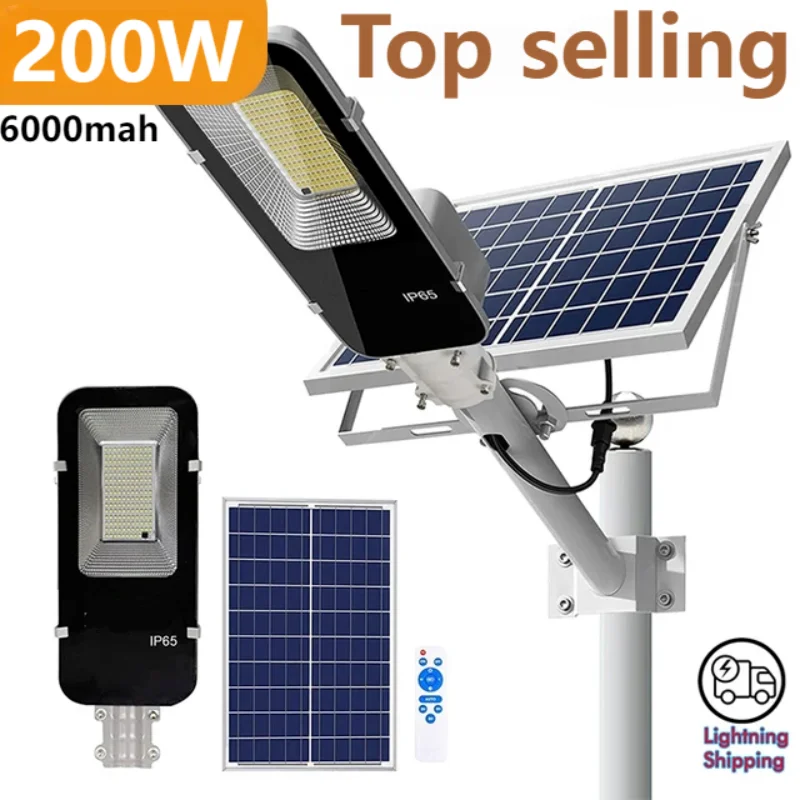 Outdoor Power Garage - Luz Solar potente de 200W, farola