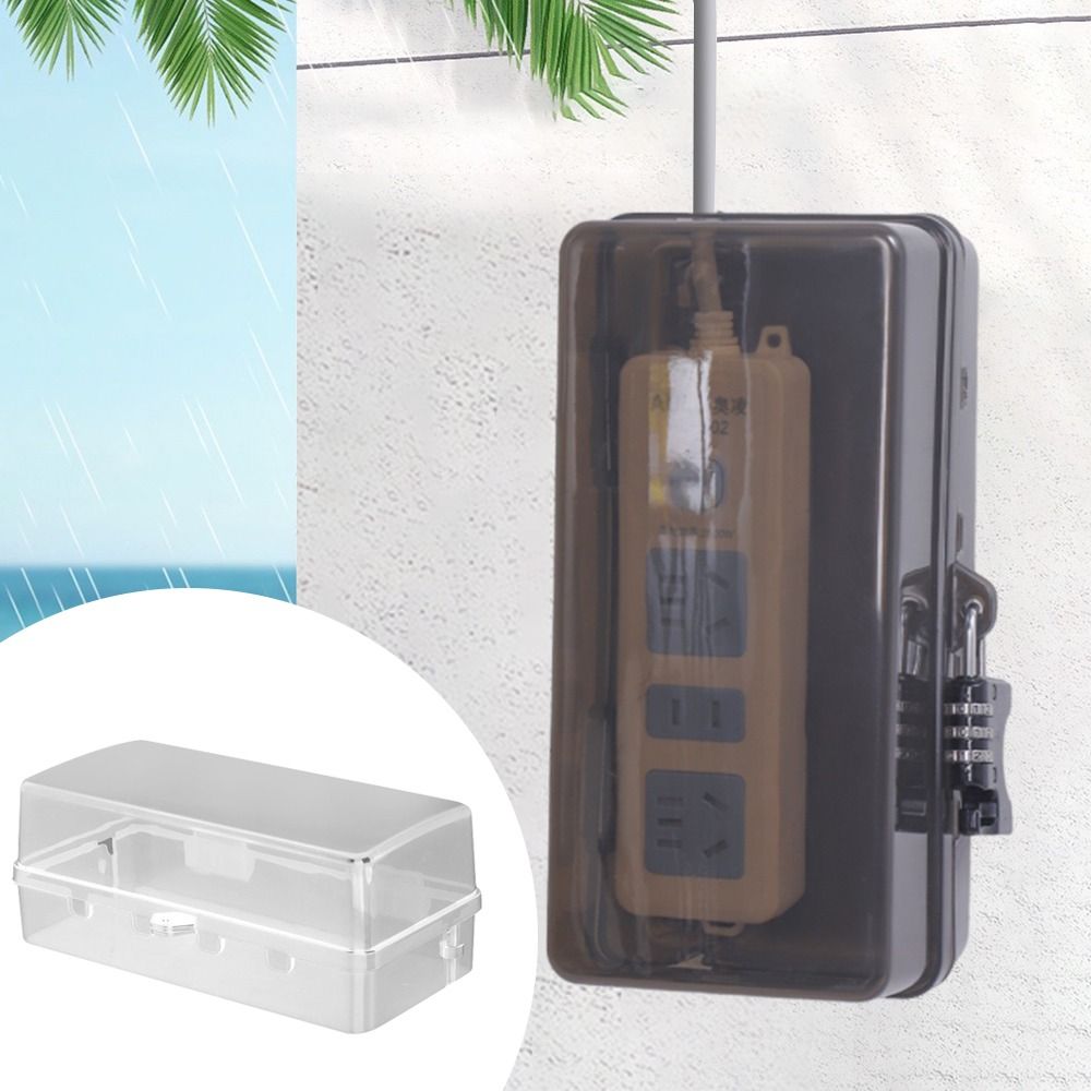 Outdoor Power Outlet Weatherproof - Caja de Plástico Portátil para Enchufes,