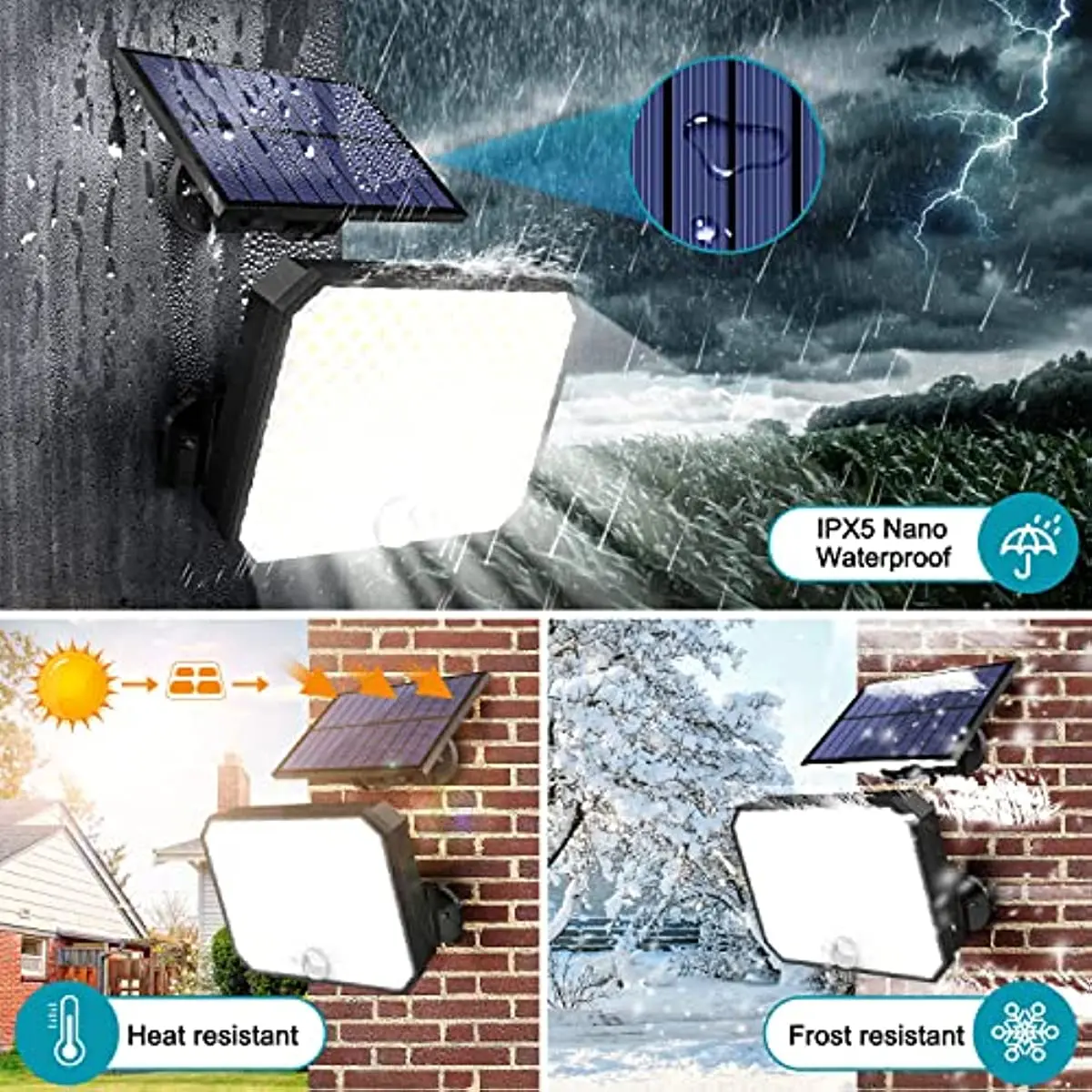 Swiatla-luces solares para ext - Outdoor Power Garage reseña y precio