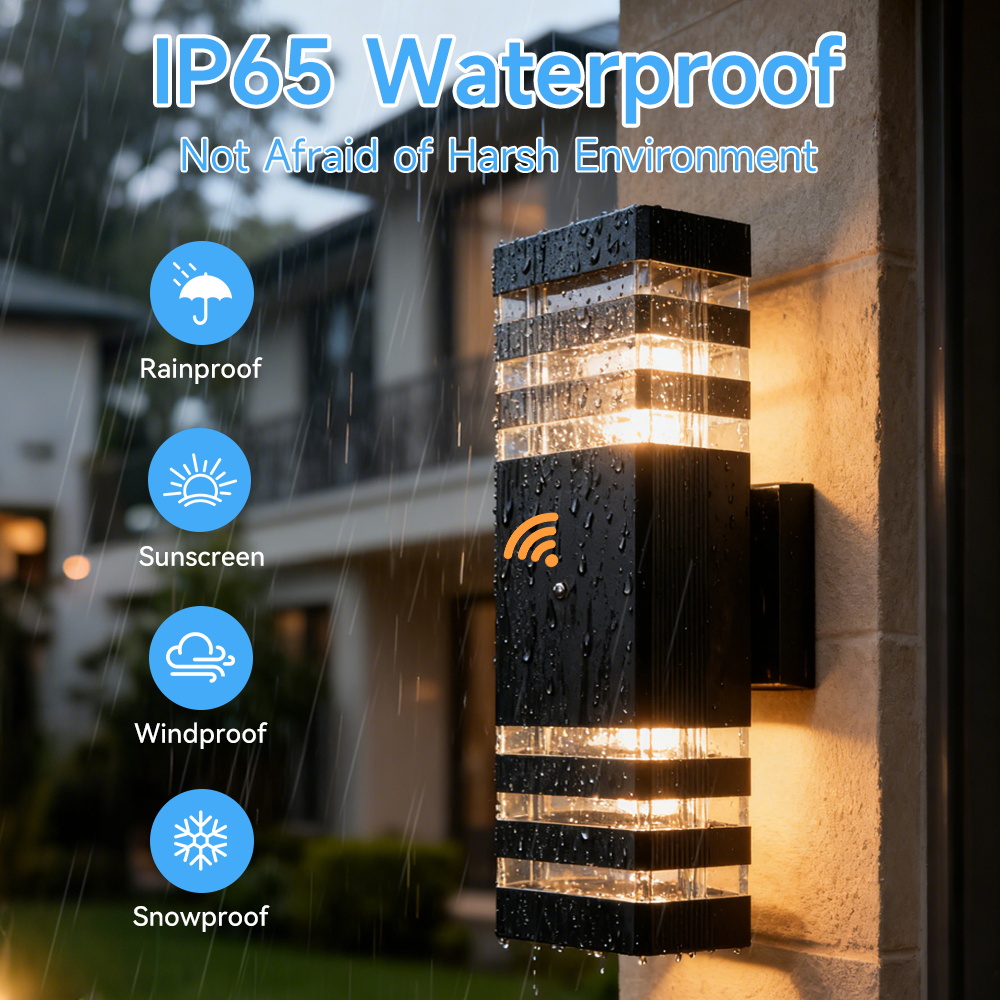 Lámpara de pared con sensor de - Outdoor Power Outlet Weatherproof reseña y precio