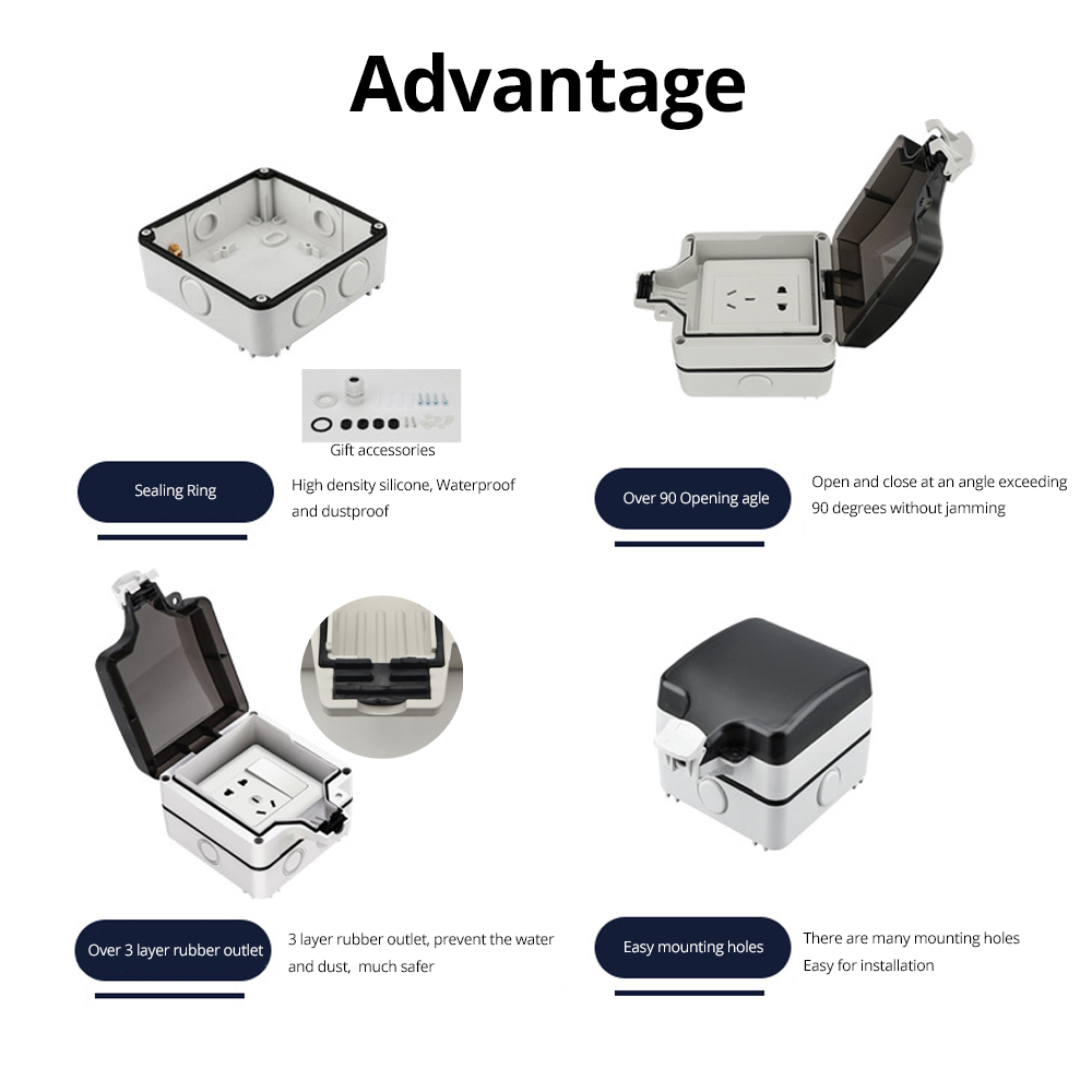 Wallpad IP66 caja exterior imp - Outdoor Power Outlet reseña y precio