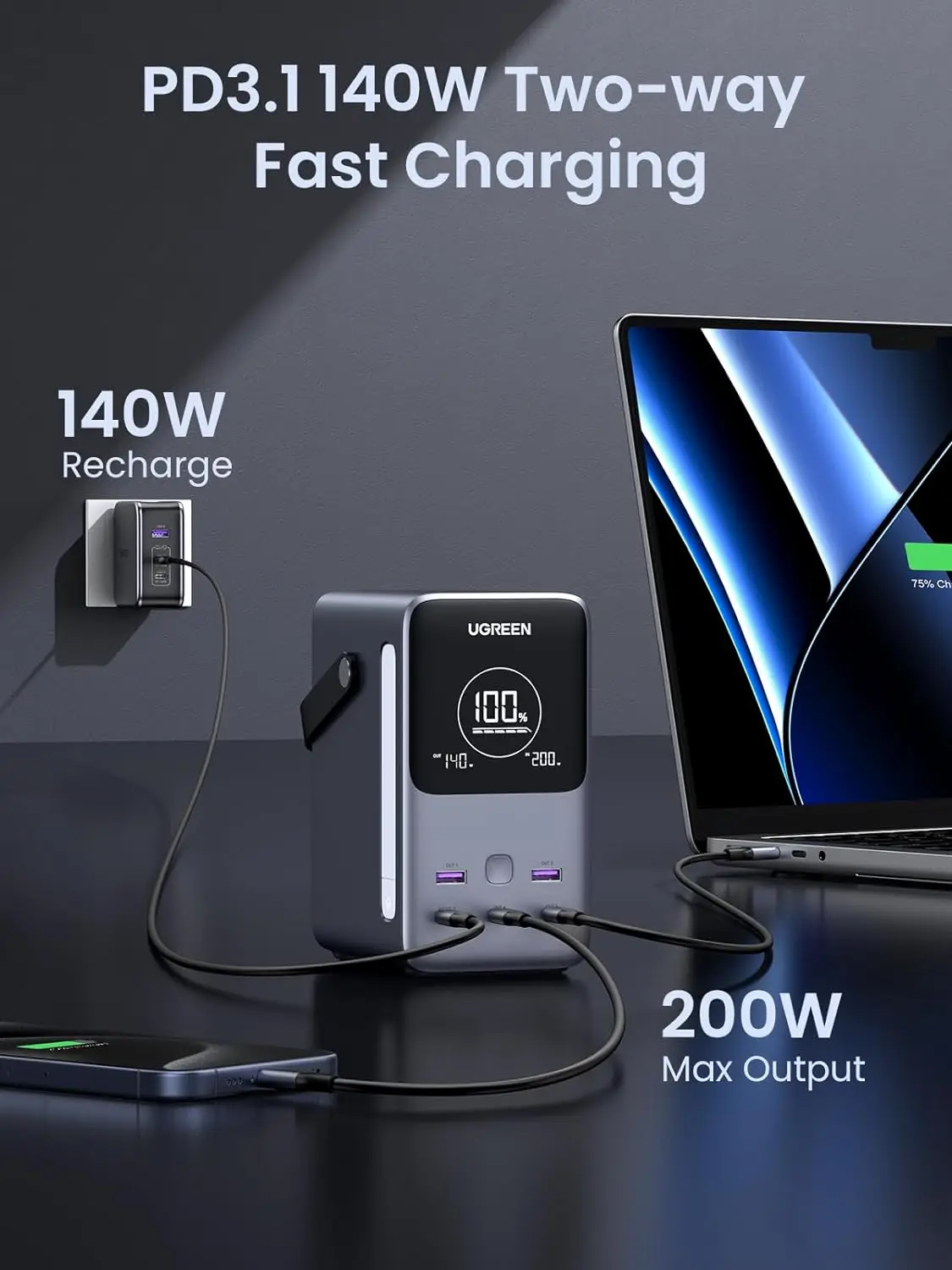 Cargador Portátil UGREEN de 30 - Ugreen Outdoor Power Bank reseña y precio
