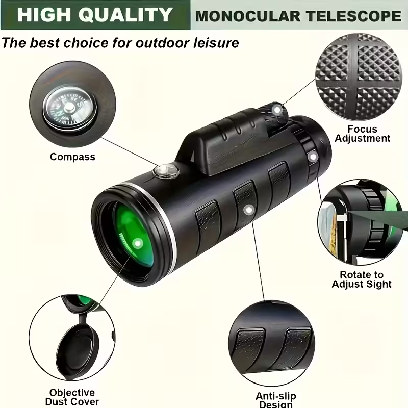 Monocular HD de alta potencia  - Outdoor Powersports reseña y precio