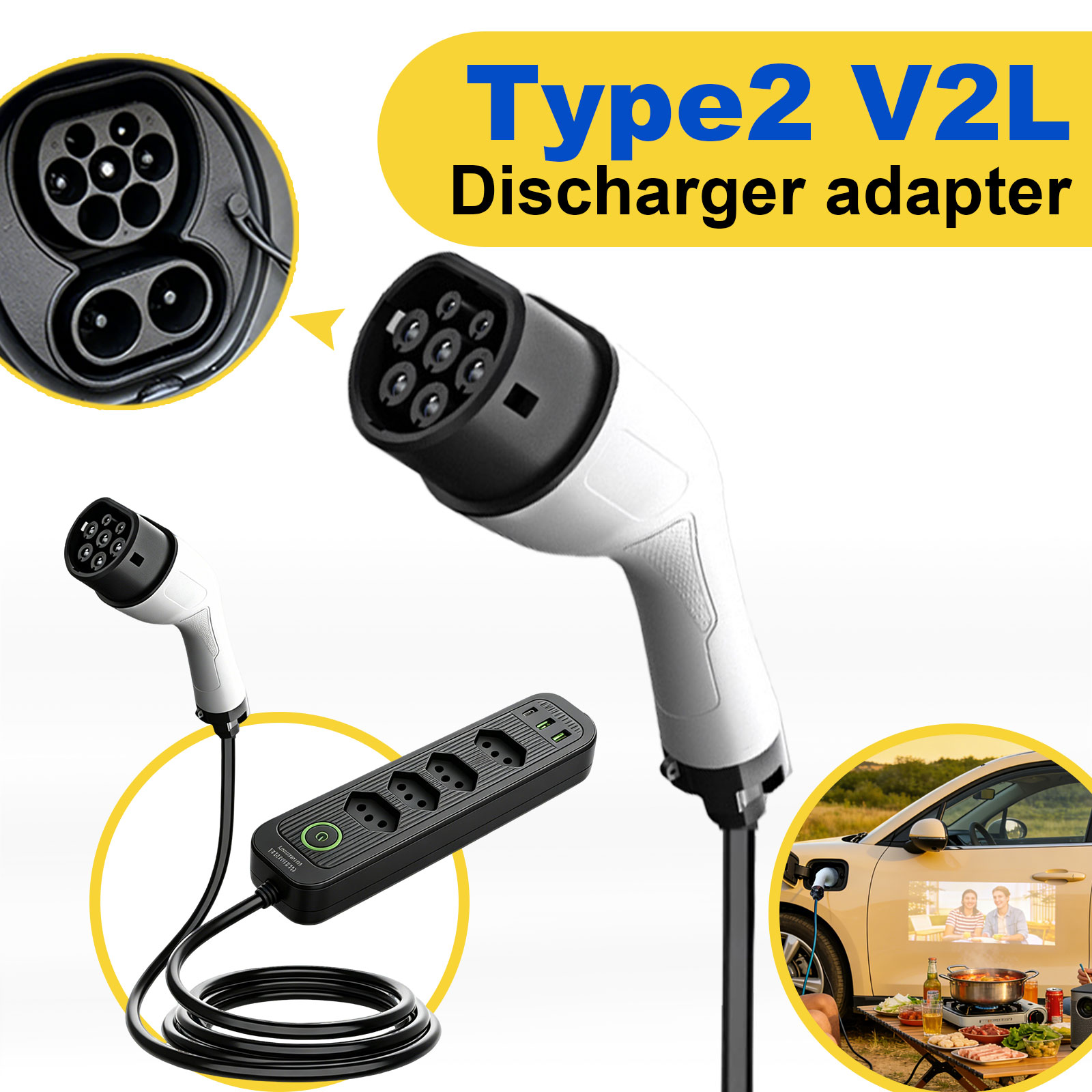 Adaptador de Descarga Tipo 2 V - Outdoor Power Outlet reseña y precio