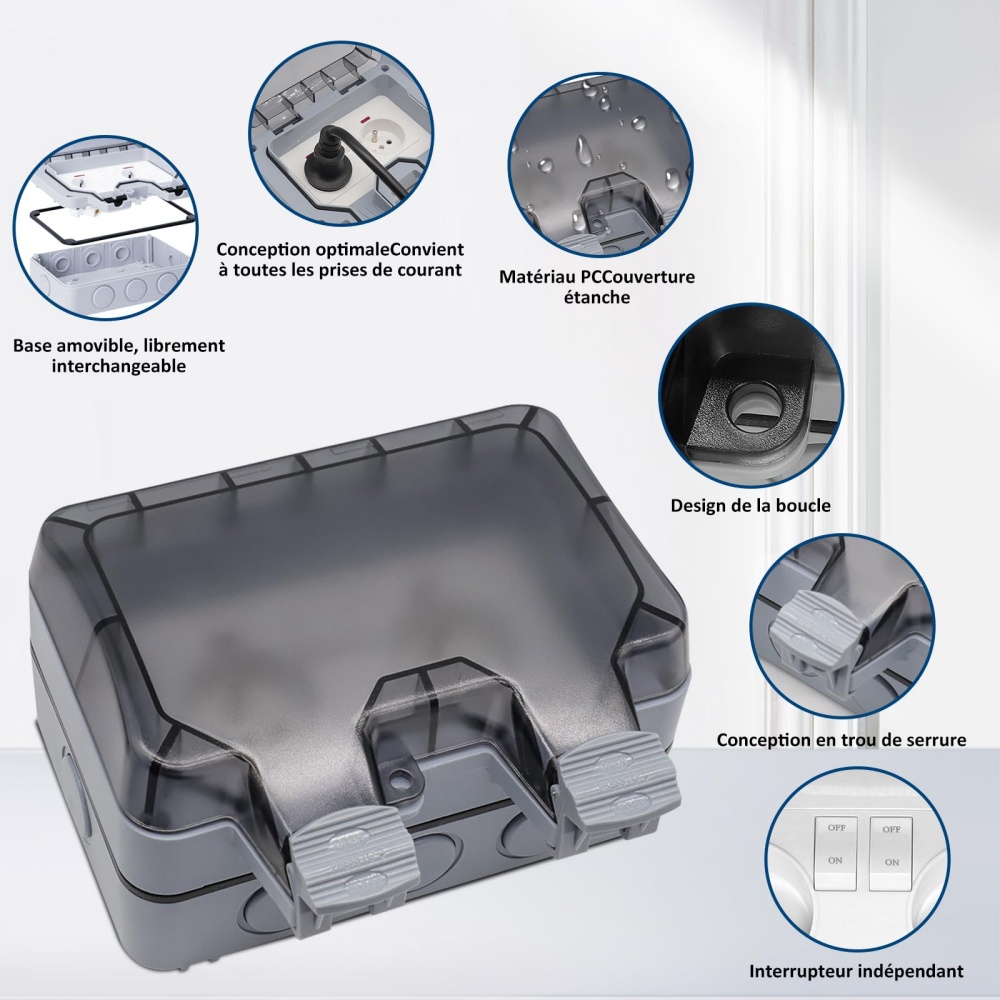 EIOMR Francia IP66 Enchufe ext - Outdoor Power Outlet reseña y precio