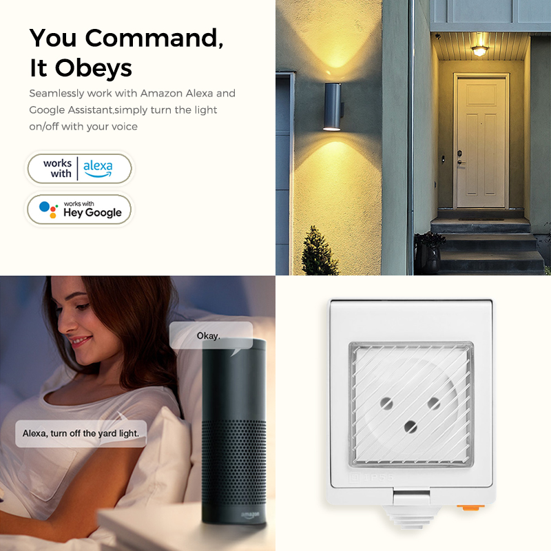 Enchufe inteligente Tuya para  - Outdoor Power Outlet Wifi reseña y precio