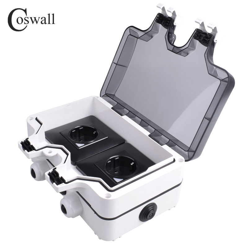 Coswall-enchufe estándar franc - Outdoor Power Outlet Wifi reseña y precio