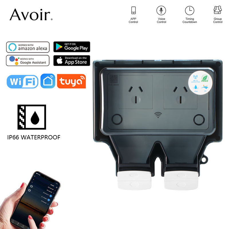 Avoir-enchufe eléctrico imperm - Outdoor Power Outlet Wifi reseña y precio