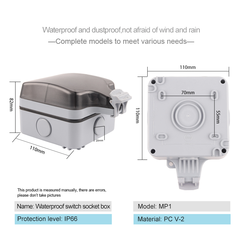 IP66 exterior resistente a la  - Outdoor Power Outlet Wifi reseña y precio