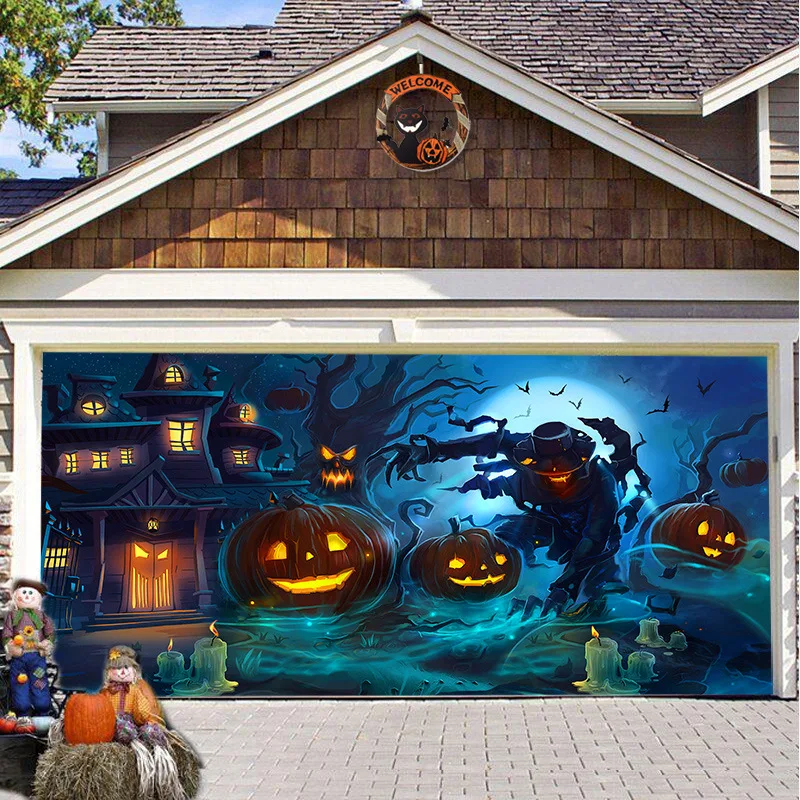 Banner espeluznante para puert - Outdoor Power Garage reseña y precio