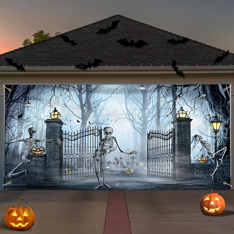 Banner espeluznante para puert - Outdoor Power Garage reseña y precio