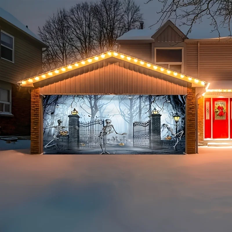 Banner espeluznante para puert - Outdoor Power Garage reseña y precio