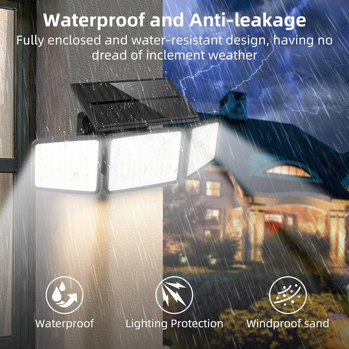 Aplique de pared LED solar | I - Outdoor Power Outlet Weatherproof reseña y precio