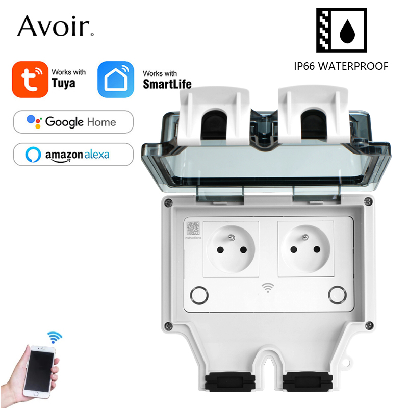 Enchufe inteligente de pared c - Outdoor Power Outlet Wifi reseña y precio