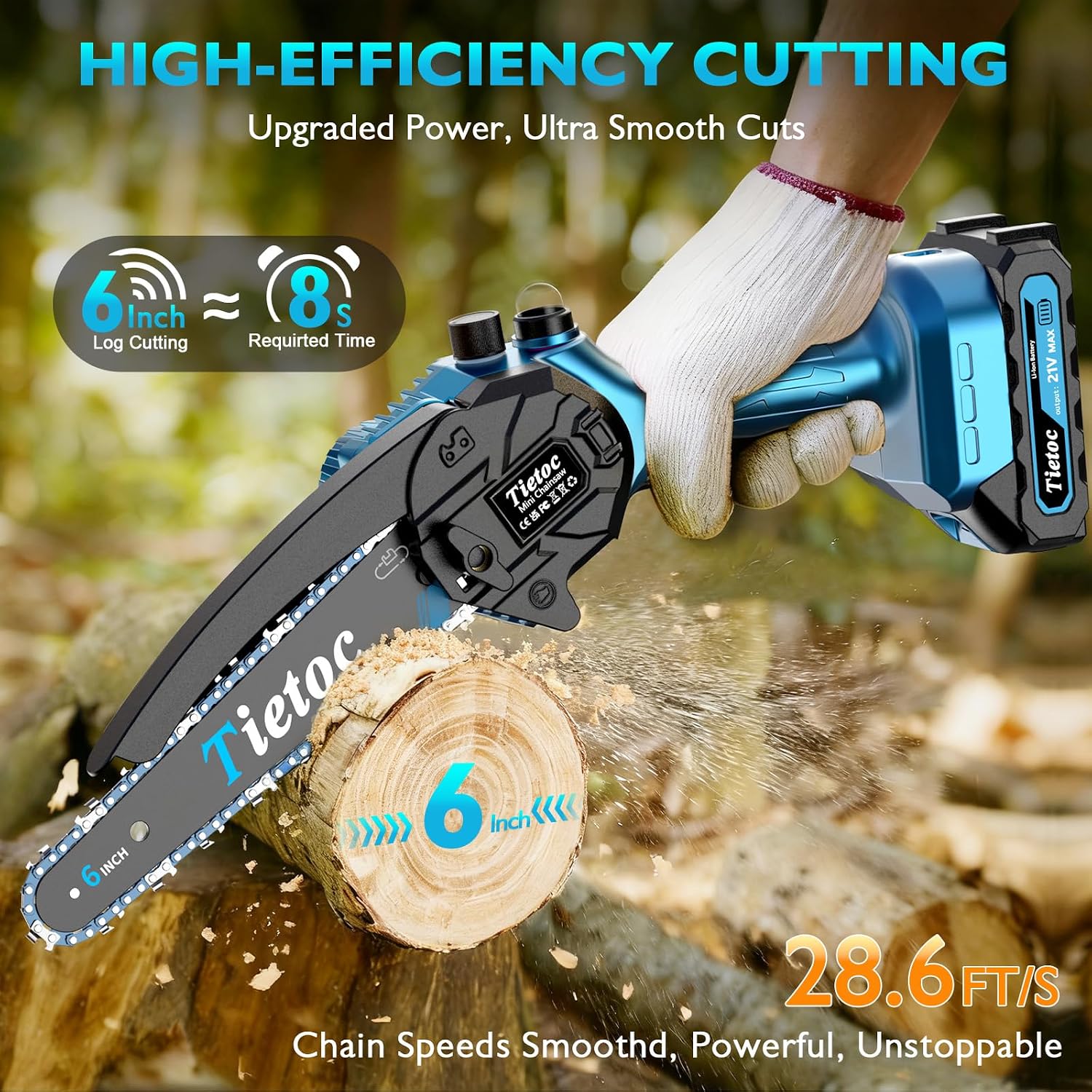 Mini Motosierra, Motosierra In - Electric Chainsaw Battery reseña y precio