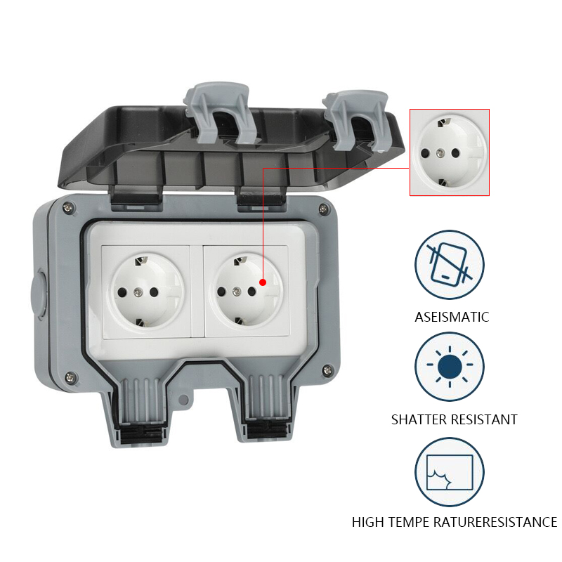 Enchufe europeo de carga IP66  - Outdoor Power Outlet Wifi reseña y precio